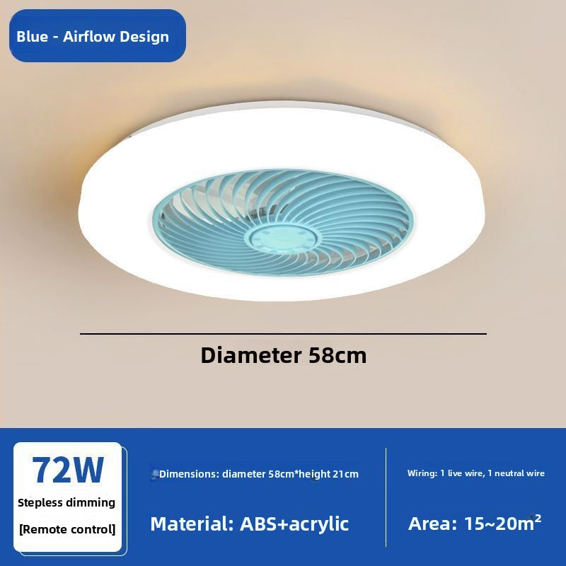 Fan lamp bedroom ceiling lamp modern simple household