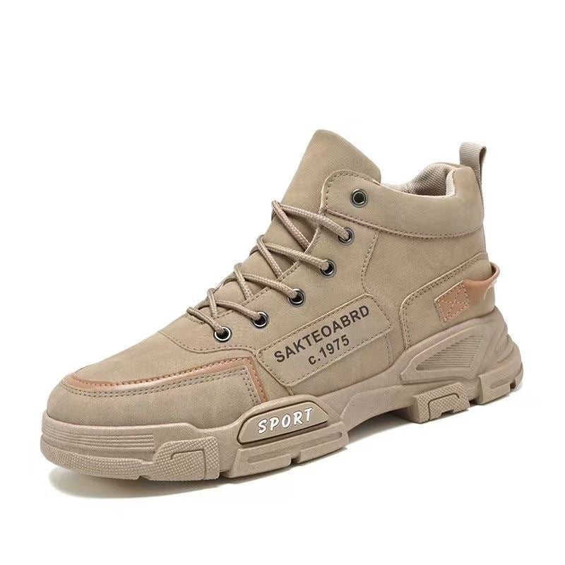 Mens Winter Fleece Lined High Top Martin Boots Casual Warm Lace Up Shoes teemdrop