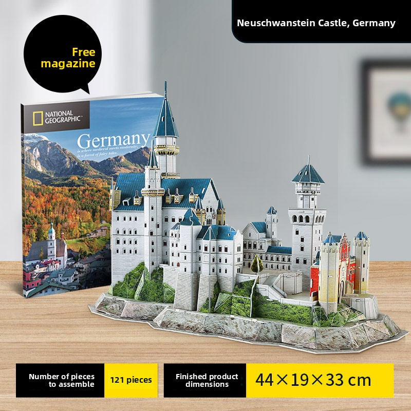 3D Paper Puzzle National Geographic World Architecture Model for Kids
