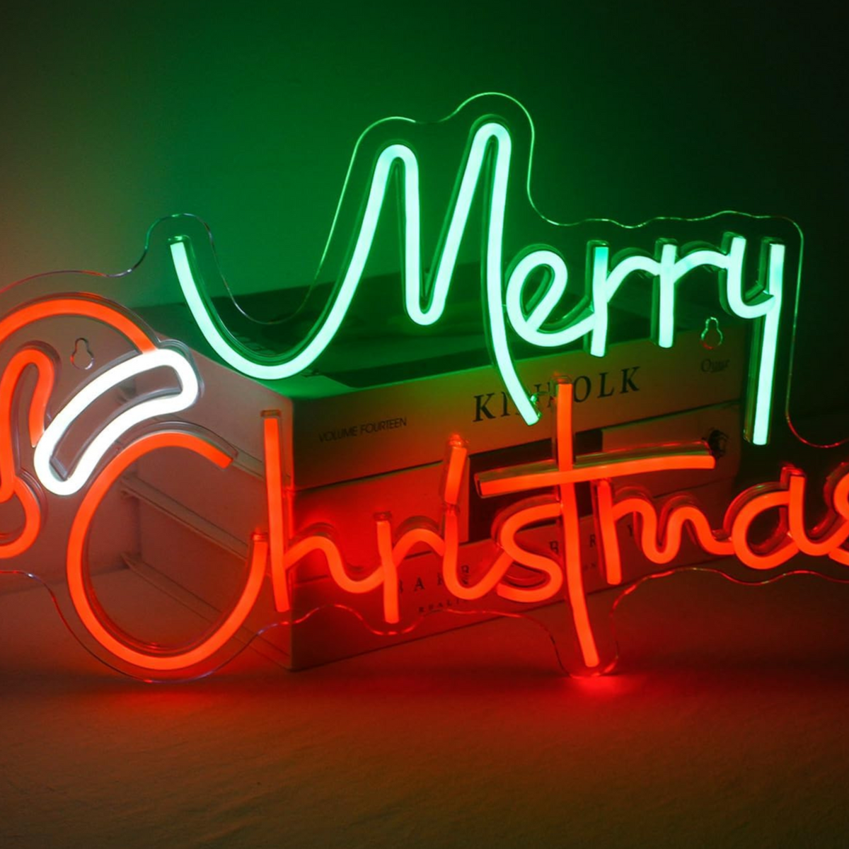 Dimmable LED Neon Light for Christmas Party Wall Decor USB Powered teemdrop