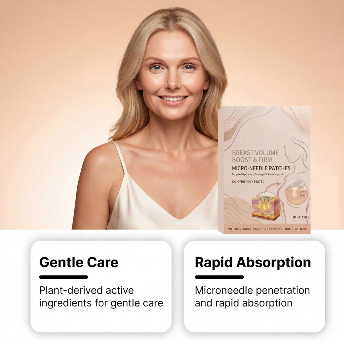 Gentle Breast Care Patch Lightweight Breathable Skin Soothing Patches teemdrop