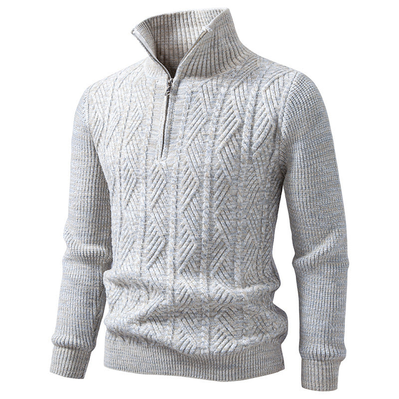 Men's short-sleeved knitted cardigan