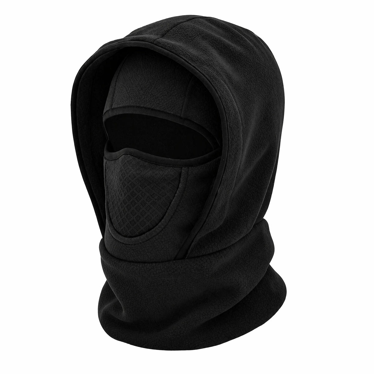 Winter Warm Polar Fleece Integrated Face Mask Hat teemdrop