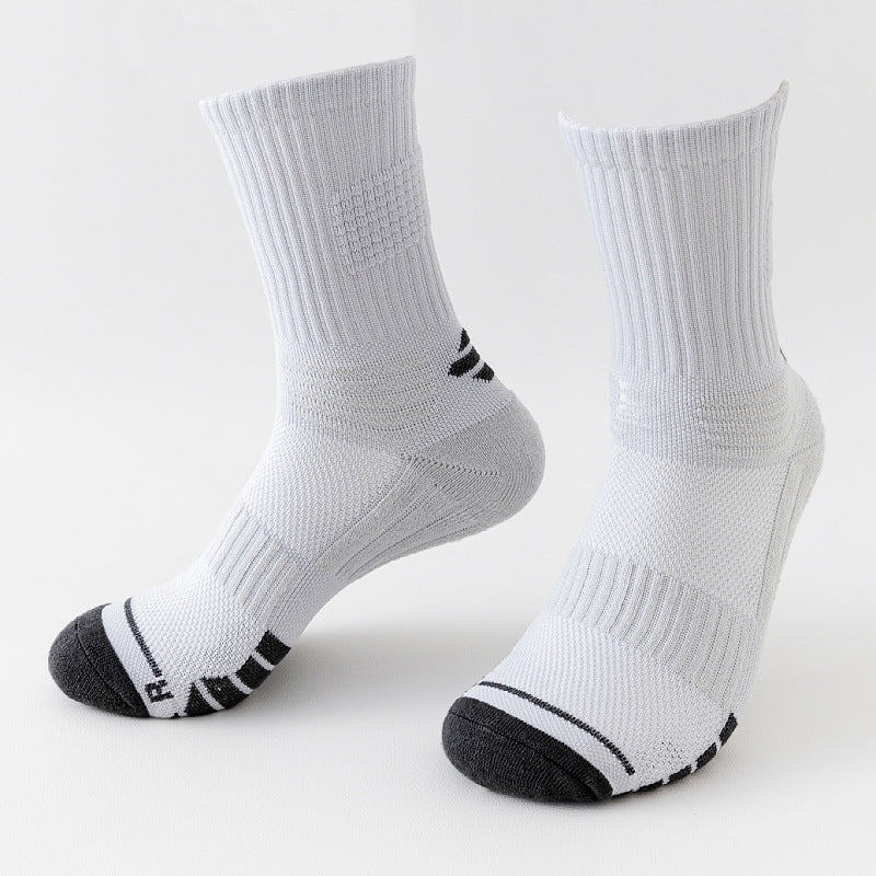 Shock-absorbing high-top sports socks teemdrop