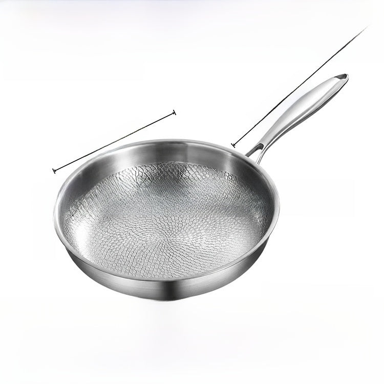 Hammered Titanium Frying Pan with Glass Lid