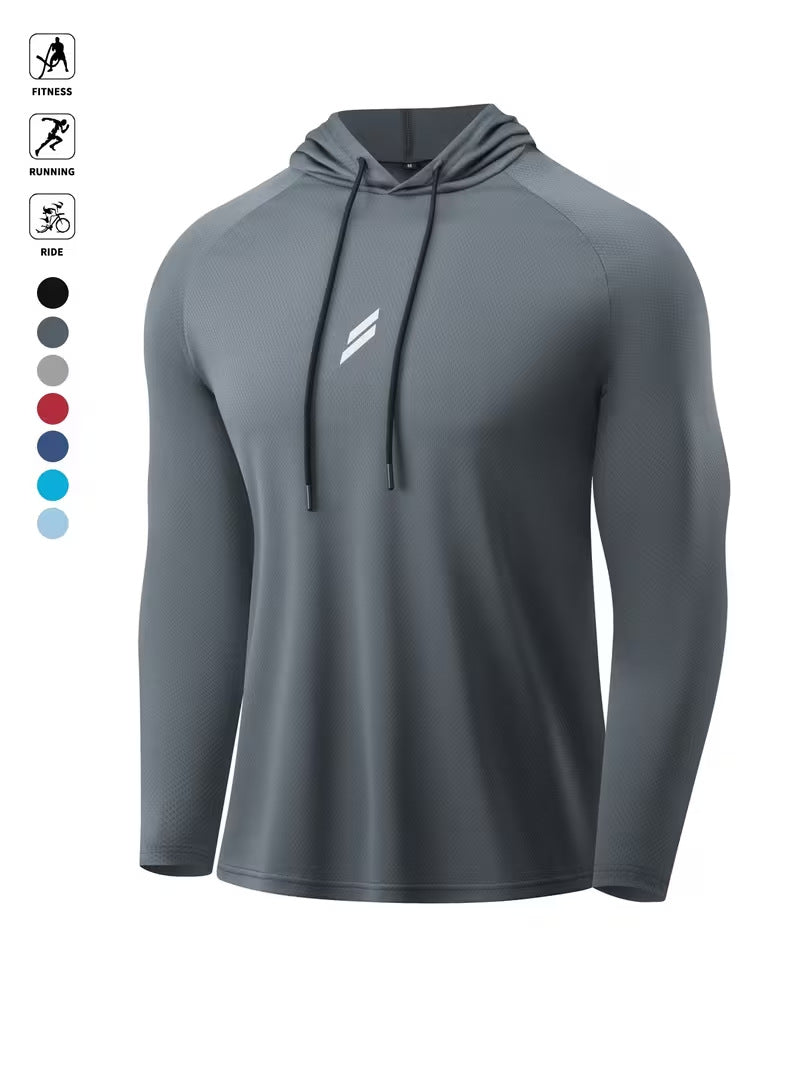 Men's UV-protective quick-drying fishing sun protection jacket