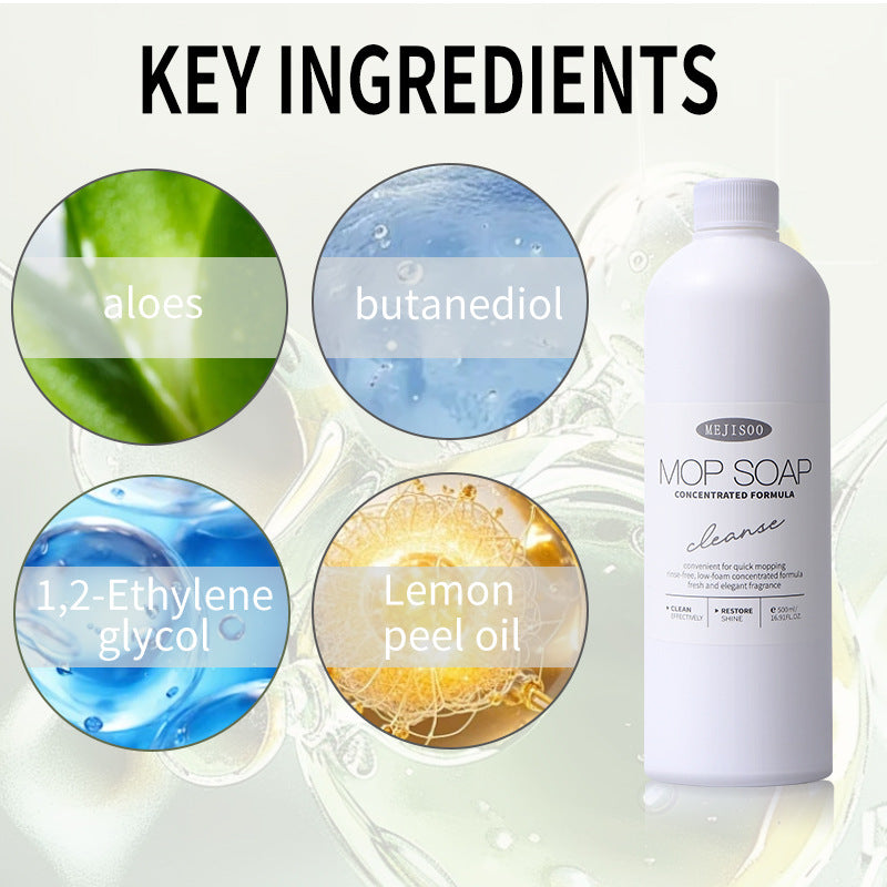 Fragrant Floor Cleaning Mop Soap Solution 500ml