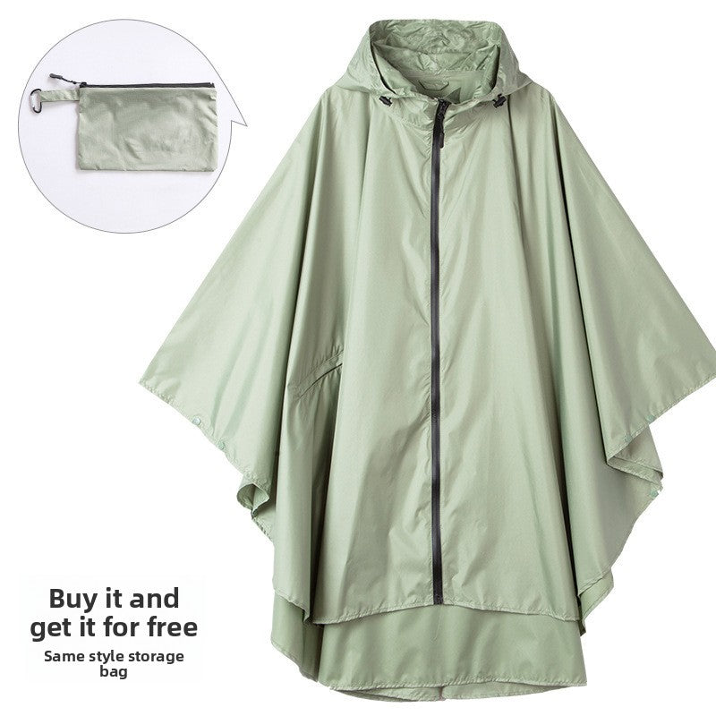 Fashionable cape raincoat for outdoor use teemdrop