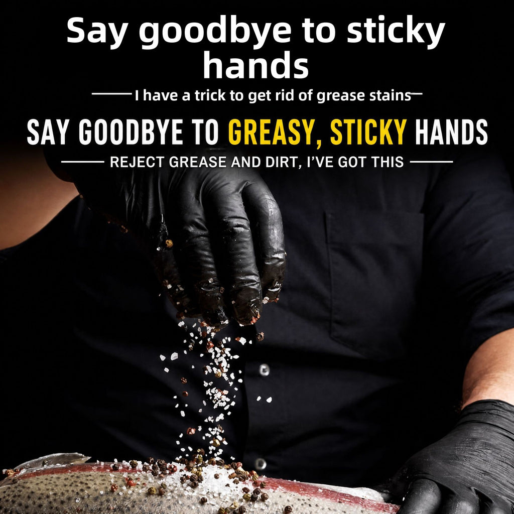 Disposable Black Nitrile Gloves