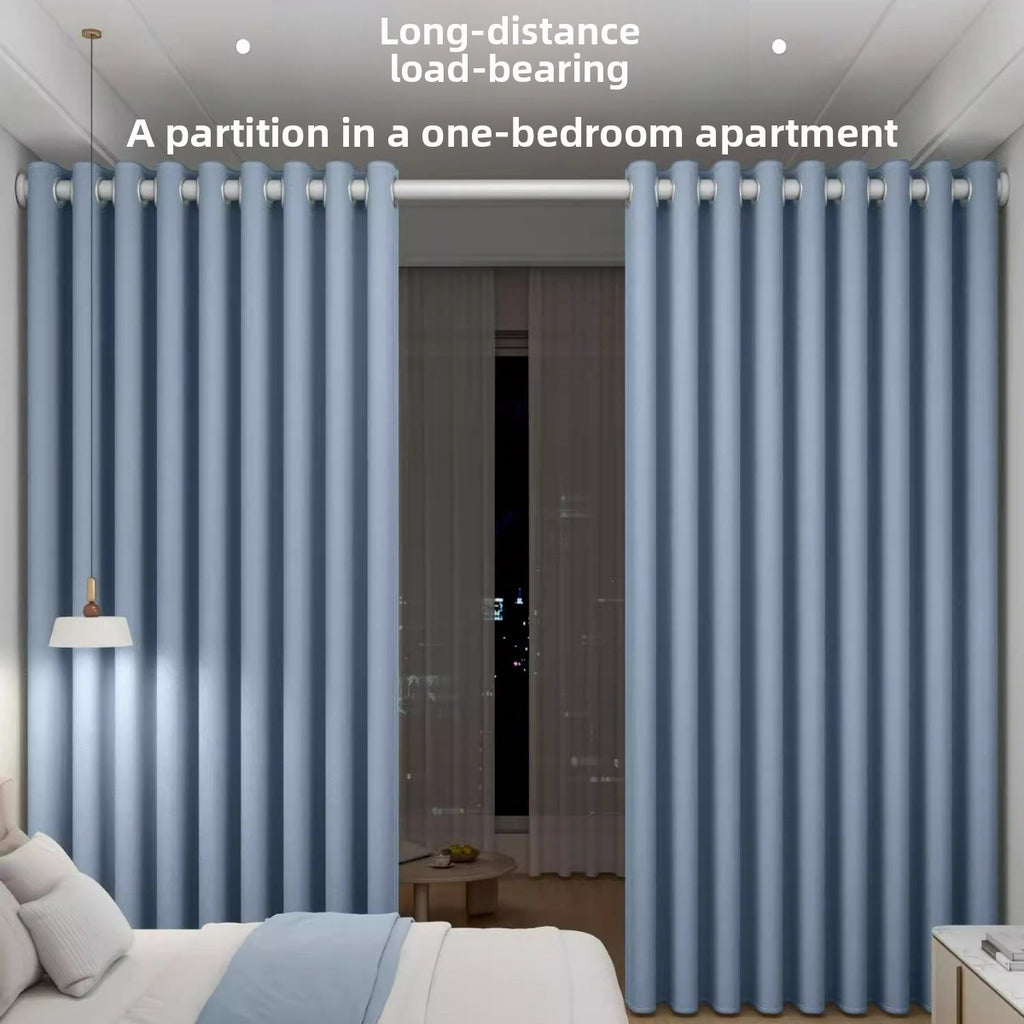Wireless blackout curtains without holes drilled