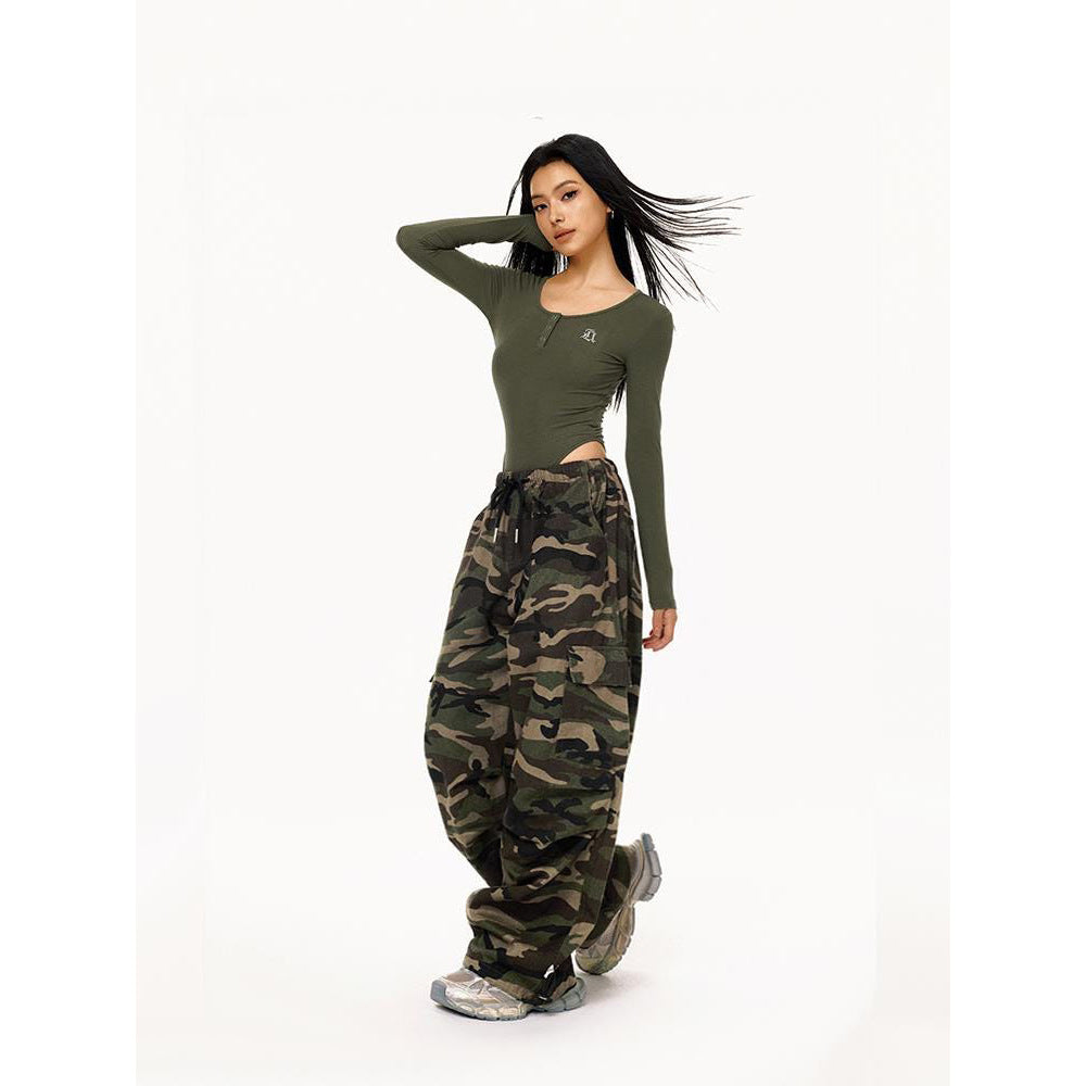 Camouflage Workwear Casual Pants