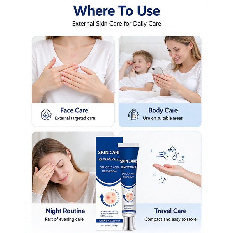 Exterior skin care gel teemdrop