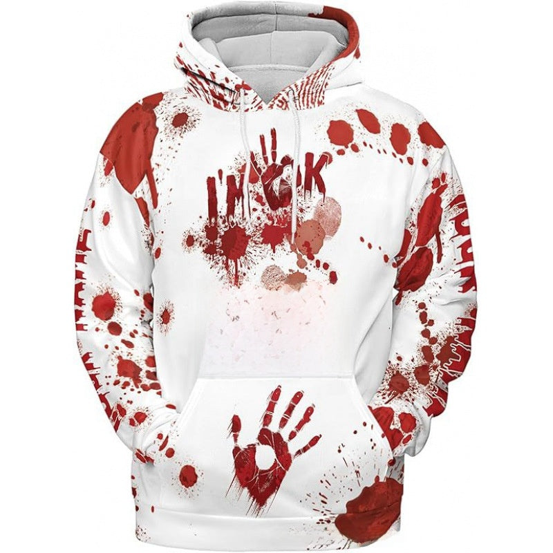 Men's long-sleeved pullover hoodie