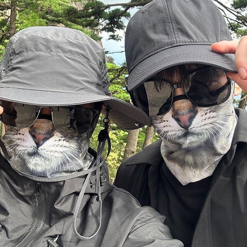 Animal Pattern Full Face Windproof Sun Mask Unisex Outdoor Sports Cycling Mask teemdrop