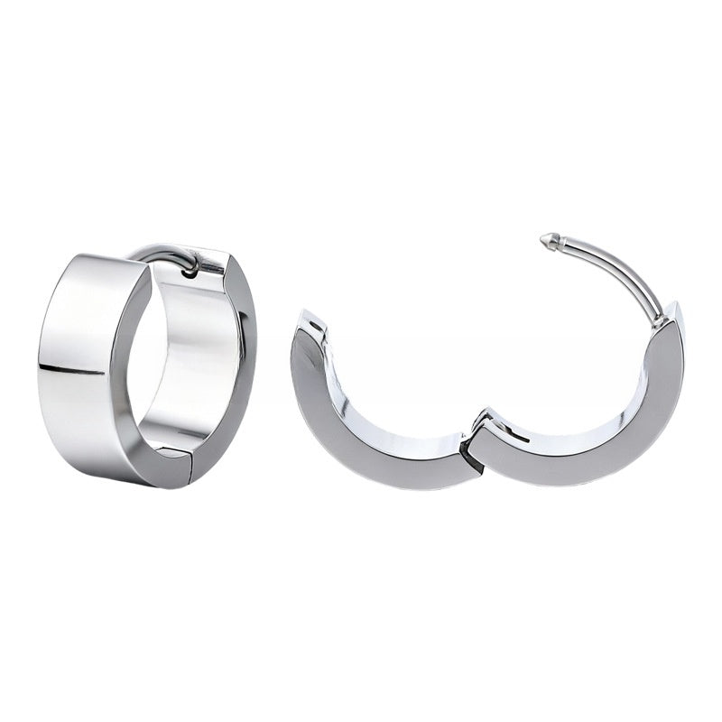 G23 Titanium Alloy Hinged Segment Ear Cuff Cartilage Piercing Jewelry teemdrop