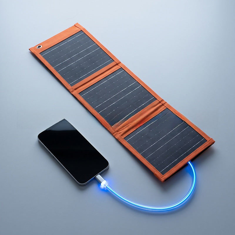 15W Foldable Solar Panel Portable Outdoor Photovoltaic Charger teemdrop