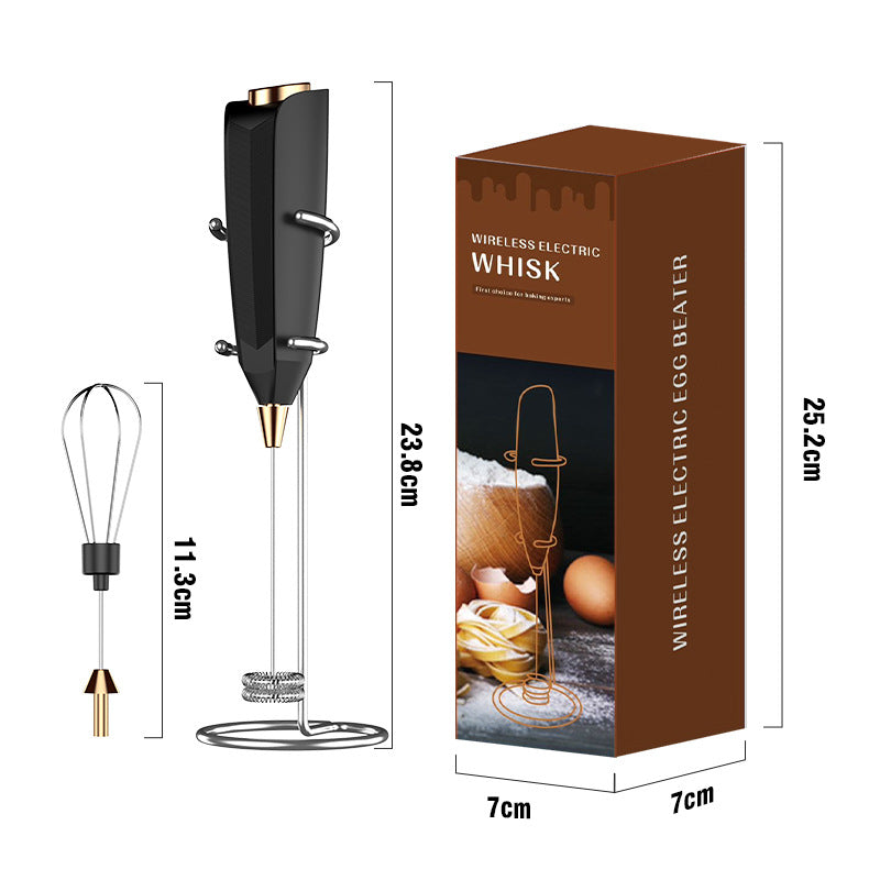 Handheld Electric Milk Frother Rechargeable Foam Maker teemdrop
