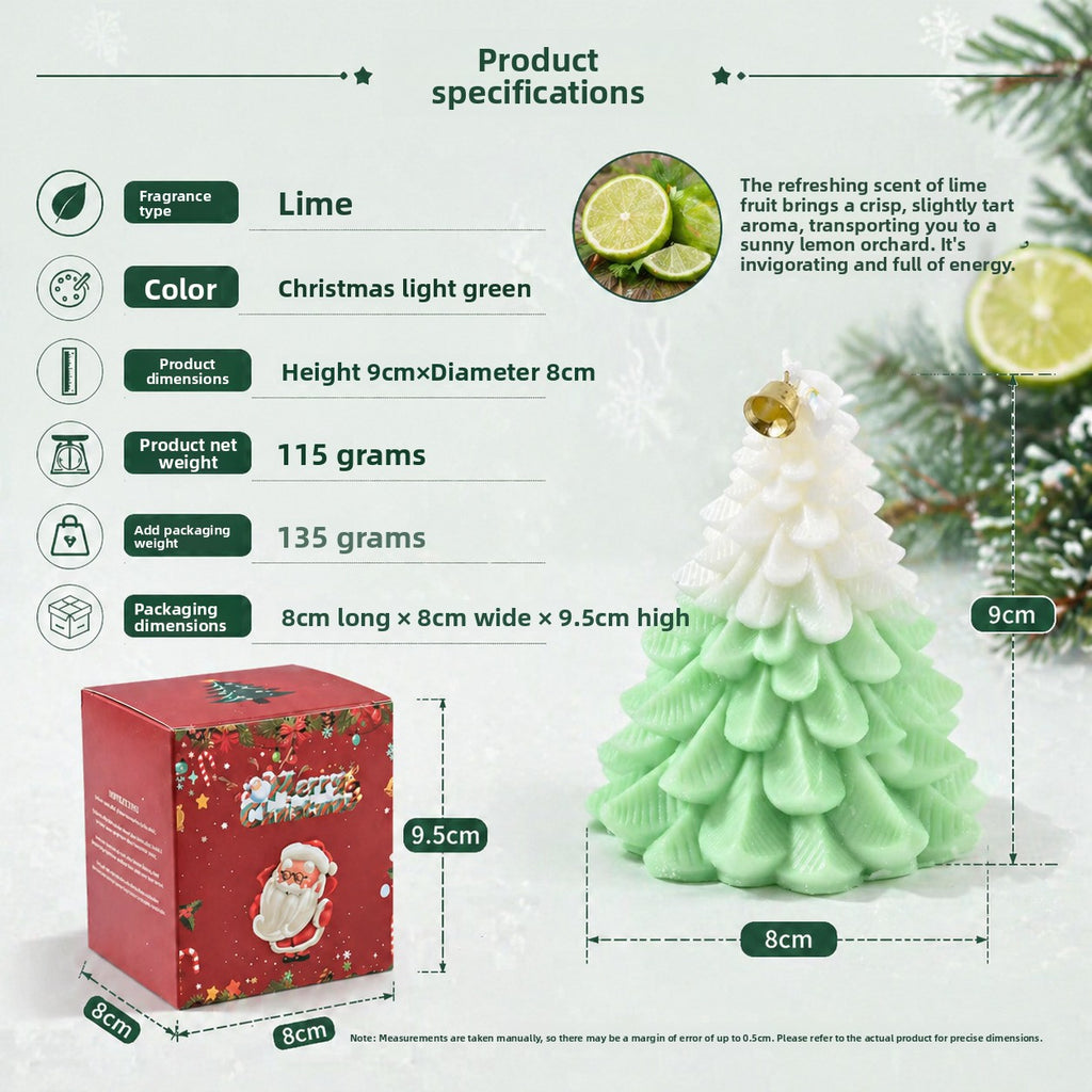 Handmade Christmas Tree Scented Candle Novelty Holiday Gift Box Set teemdrop