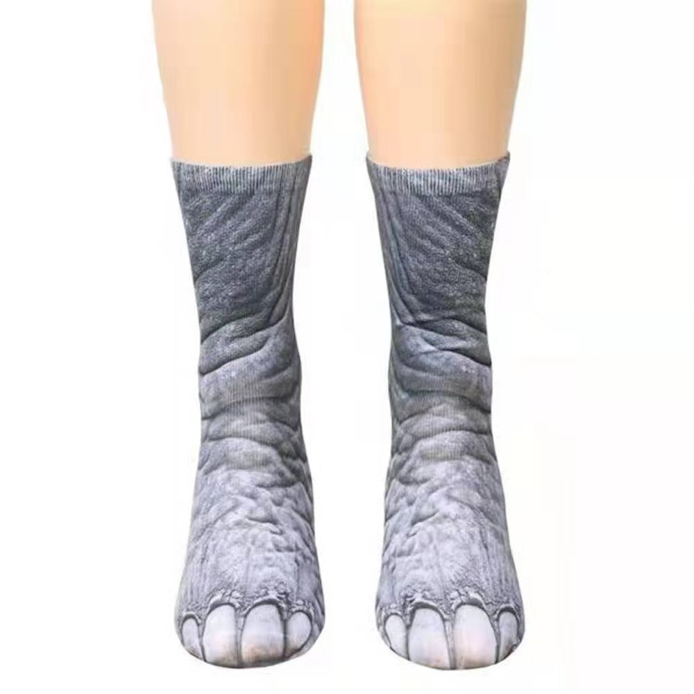 Animal Paw Print Novelty Socks
