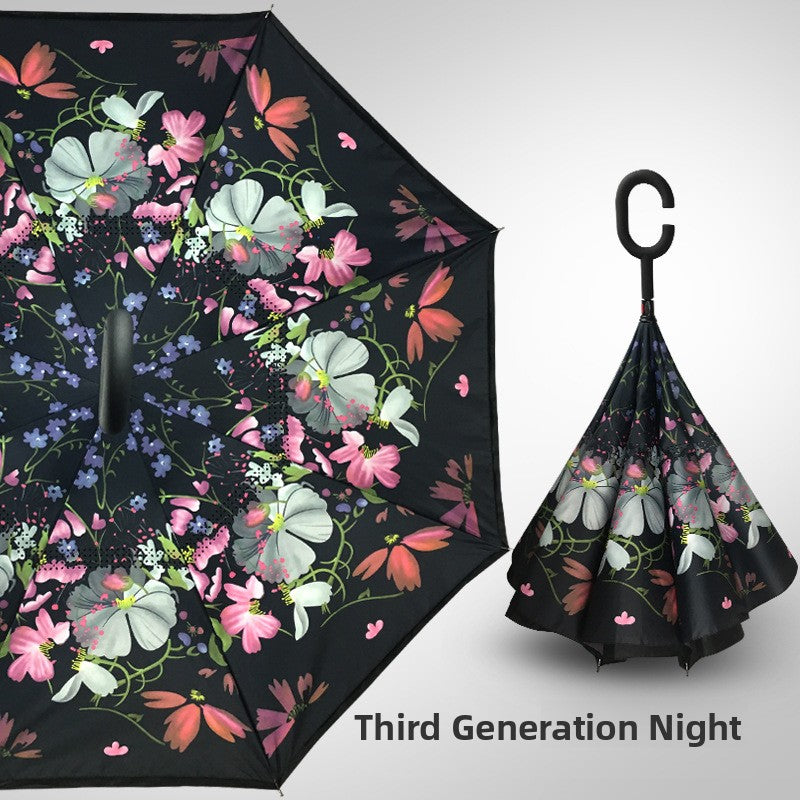 Reverse double-layer umbrella