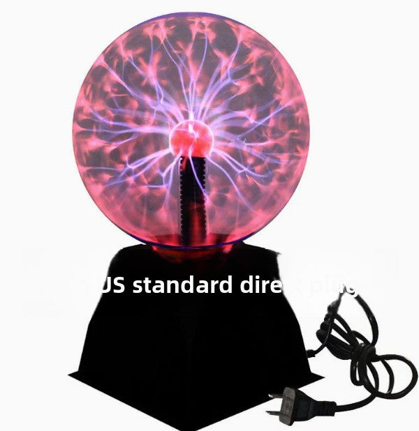 Touch-sensitive plasma ball lightning lamp