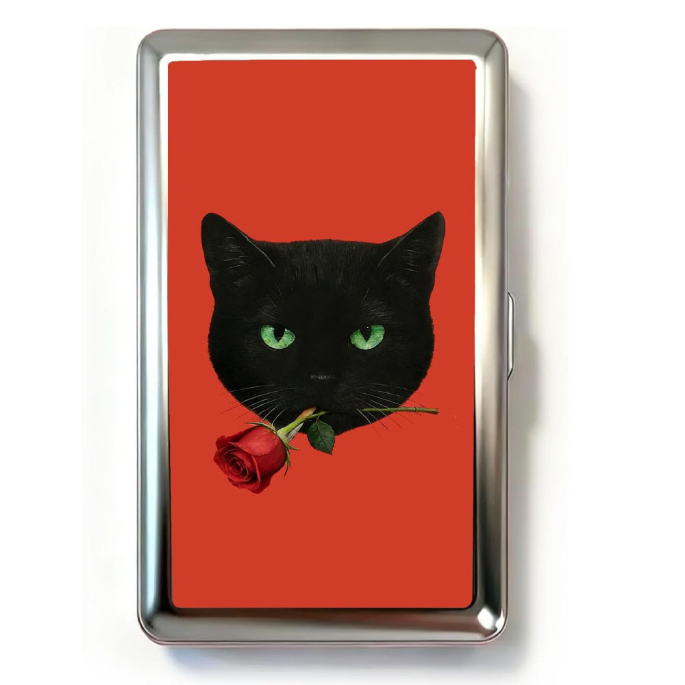 Vintage Style Zinc Alloy Multi-Functional Card and Cash Holder Box teemdrop