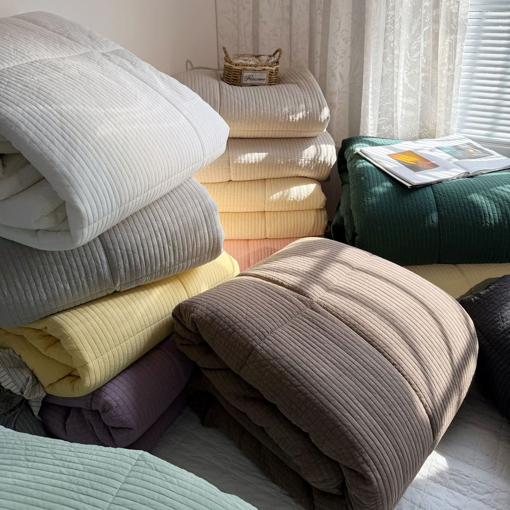 Korean Sand Wash Cotton Quilt