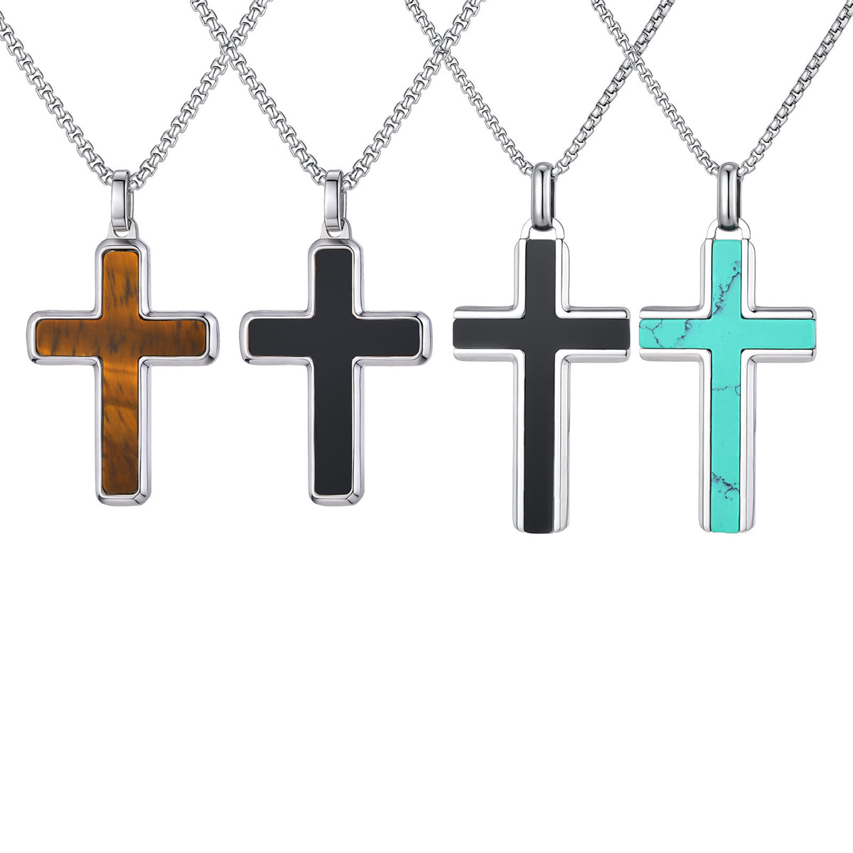 Men's necklace cross