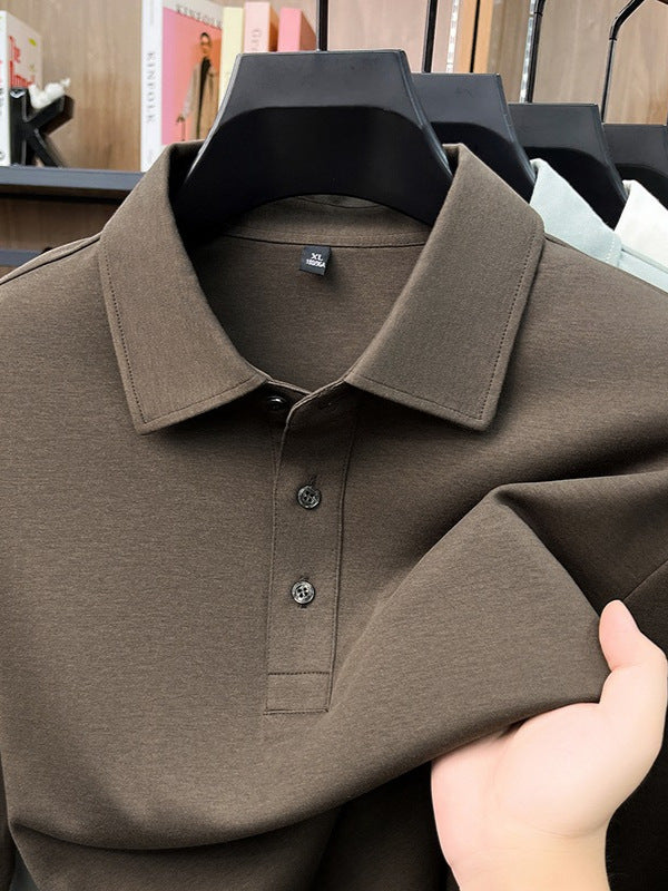 Mens Long Sleeve Polo Shirt