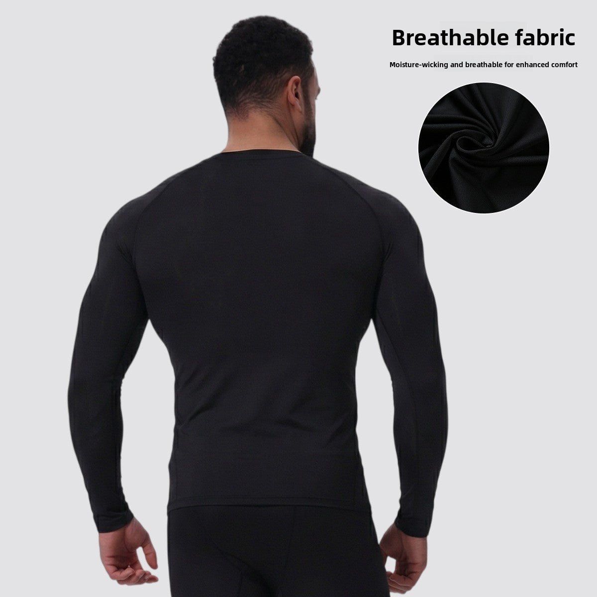 Men's Quick-Dry Long Sleeve Compression Shirt for Running and Fitness teemdrop