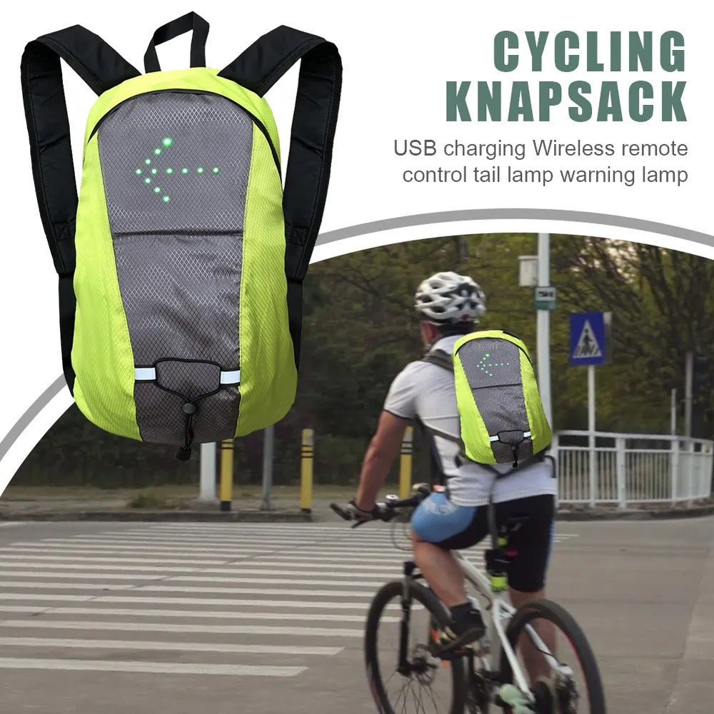 Riding backpack wireless remote control LED light backpack