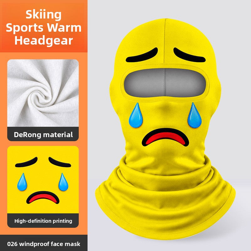 3D Digital Printed Milk Silk Balaclava Ski Motorcycle Face Mask teemdrop