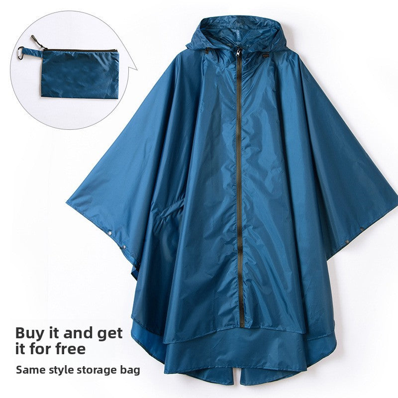Fashionable cape raincoat for outdoor use teemdrop