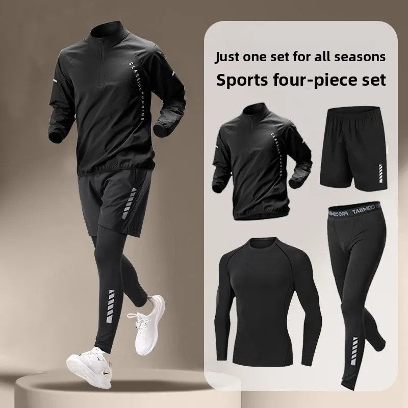 Men's running quick-drying training suit teemdrop