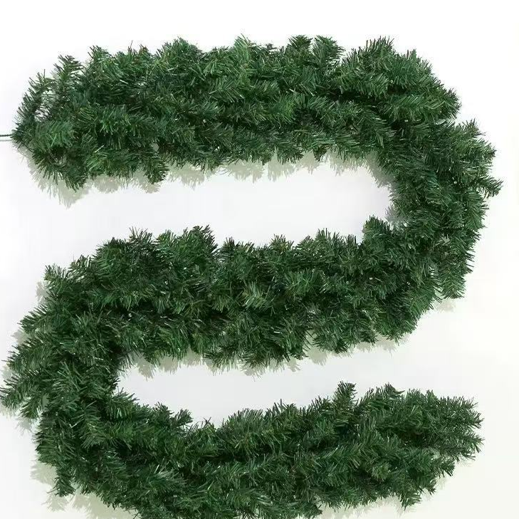 Christmas decorative rattan glowing rattan grass pine branch light string teemdrop