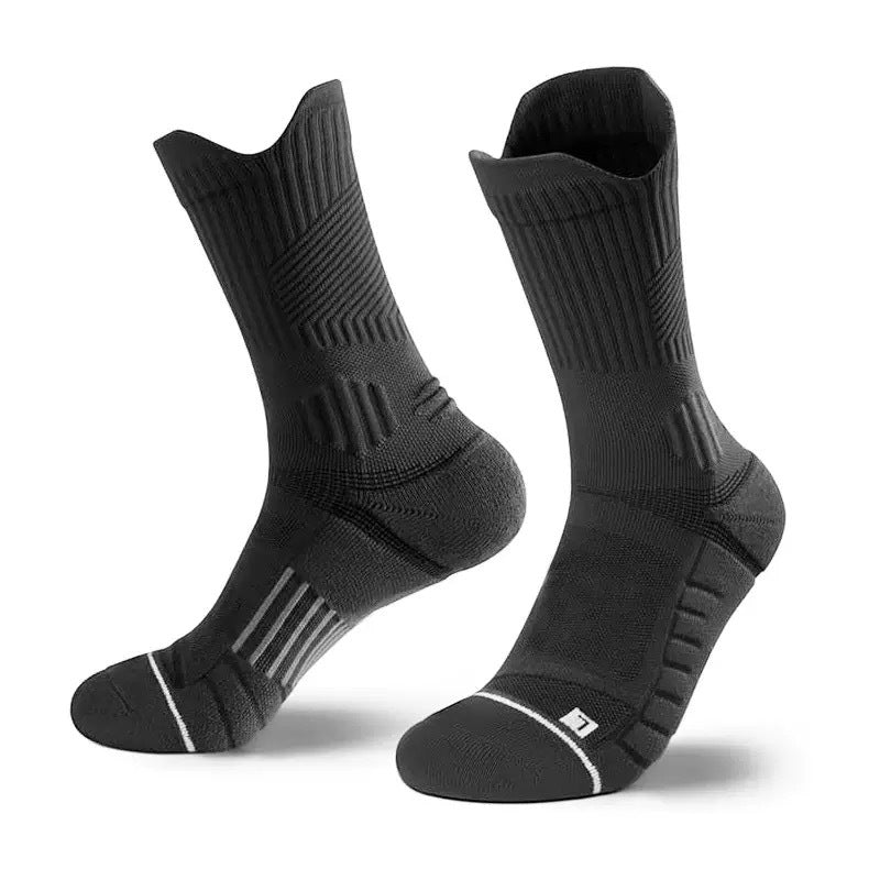 Shock-absorbing high-top sports socks teemdrop