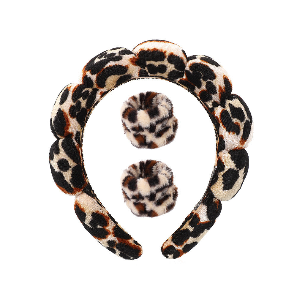 Lady's velvet sponge hairband teemdrop