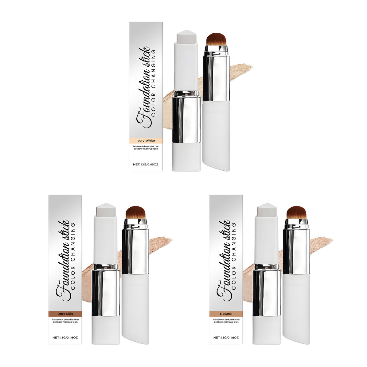 Two-in-One Color Changing Moisturizing Foundation Stick teemdrop