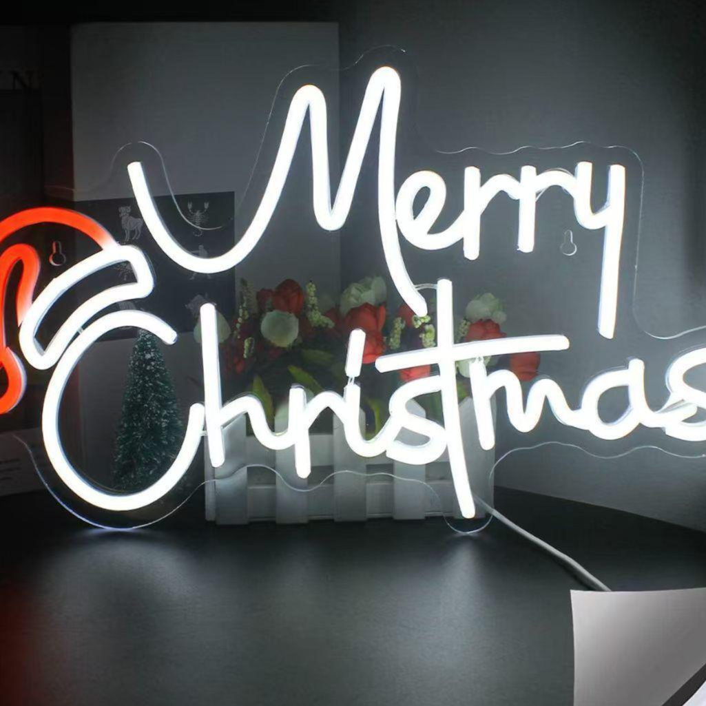 Dimmable LED Neon Light for Christmas Party Wall Decor USB Powered teemdrop