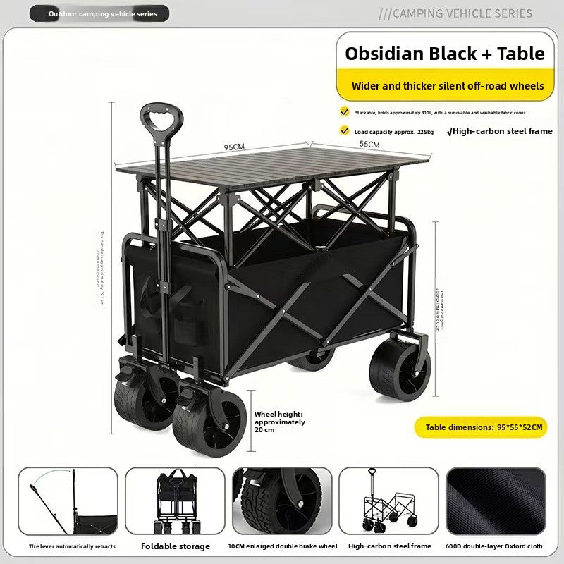 Outdoor folding trolley teemdrop