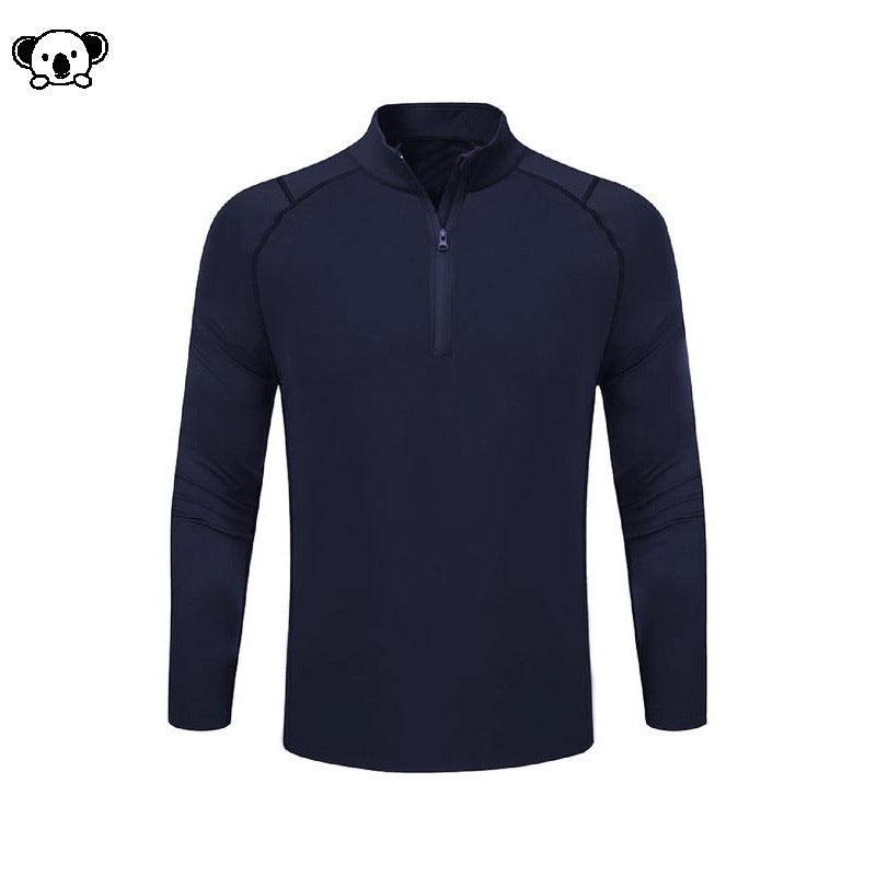 G 92207 Half zip quick dry tops half-zip quick-dry sports long sleeve teemdrop
