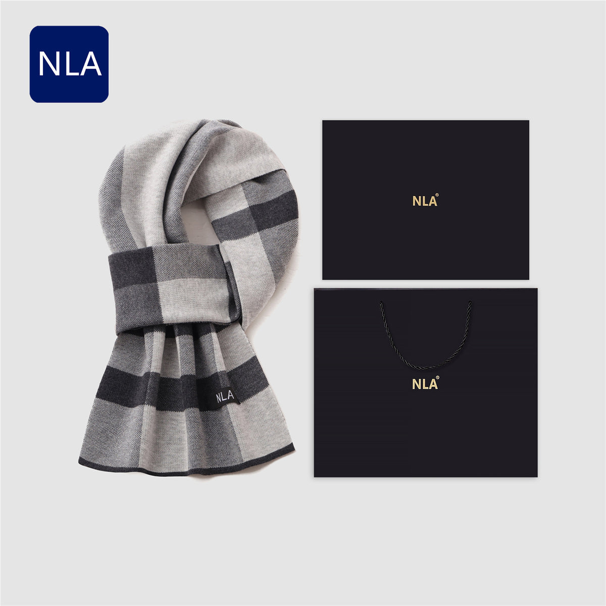 Men's Wool Scarf Men's Winter Warm Knitted Scarf teemdrop