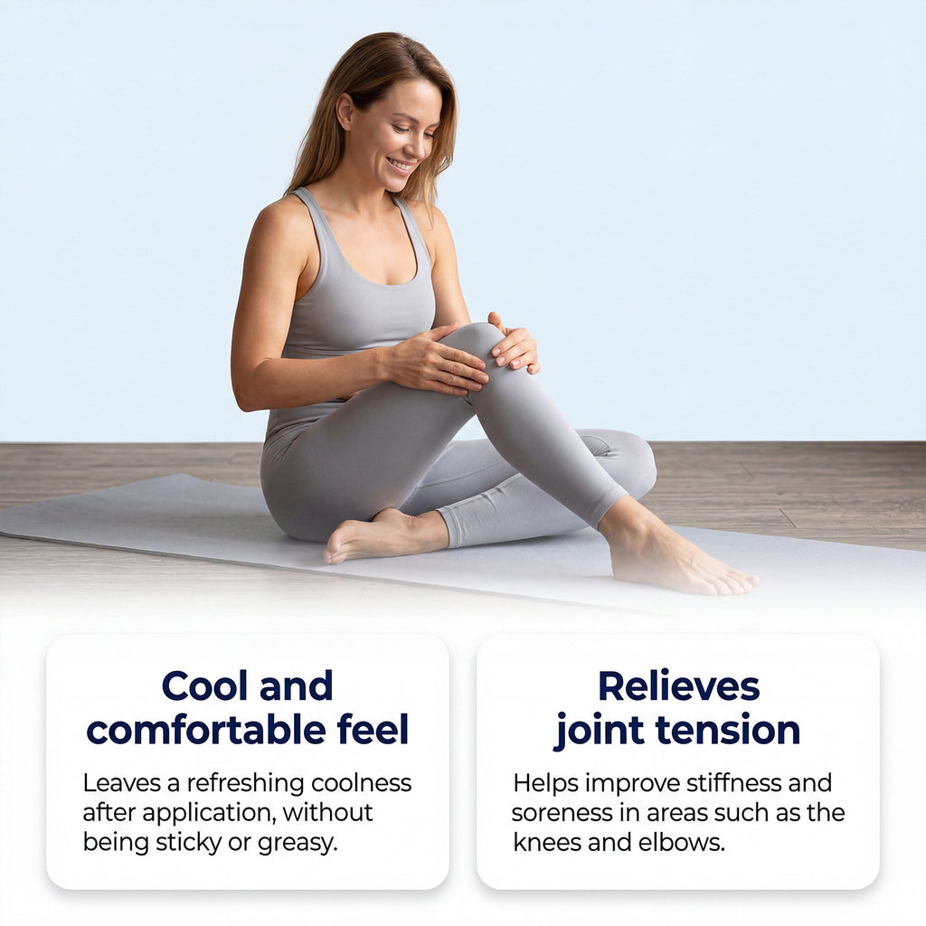 Comfortable and cooling massage gel teemdrop