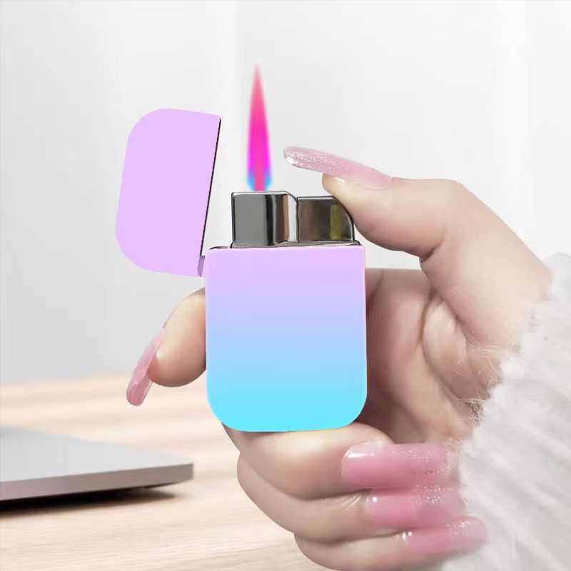 Gradient Metal Windproof Butane Lighter