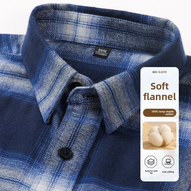 Mens Flannel Plaid Shirt
