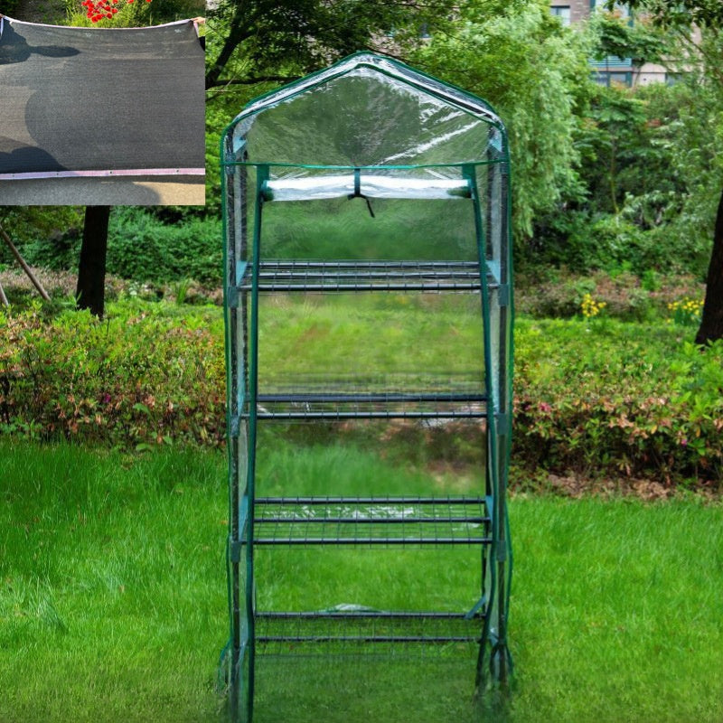 Transparent Plant Greenhouse Cover with Shelf