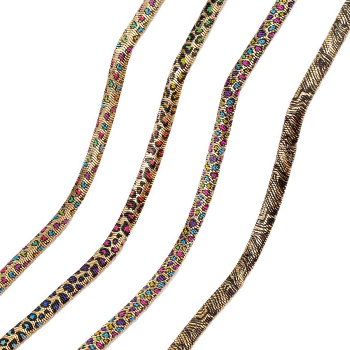 Exaggerated Alloy Snake Bone Chain Necklace Leopard Print Punk Collarbone Chain teemdrop