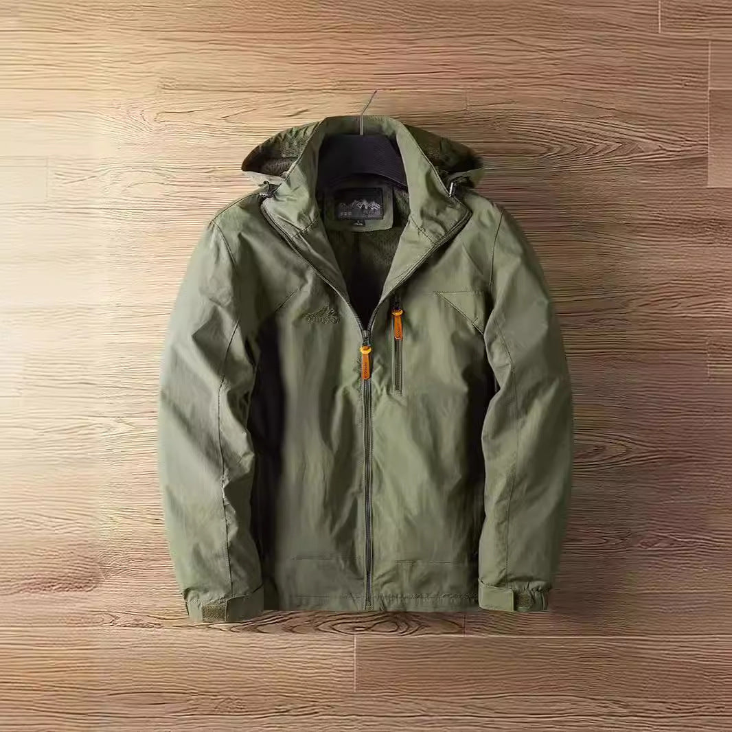 Men's Lightweight Nylon Hooded Windbreaker Sports Jacket teemdrop