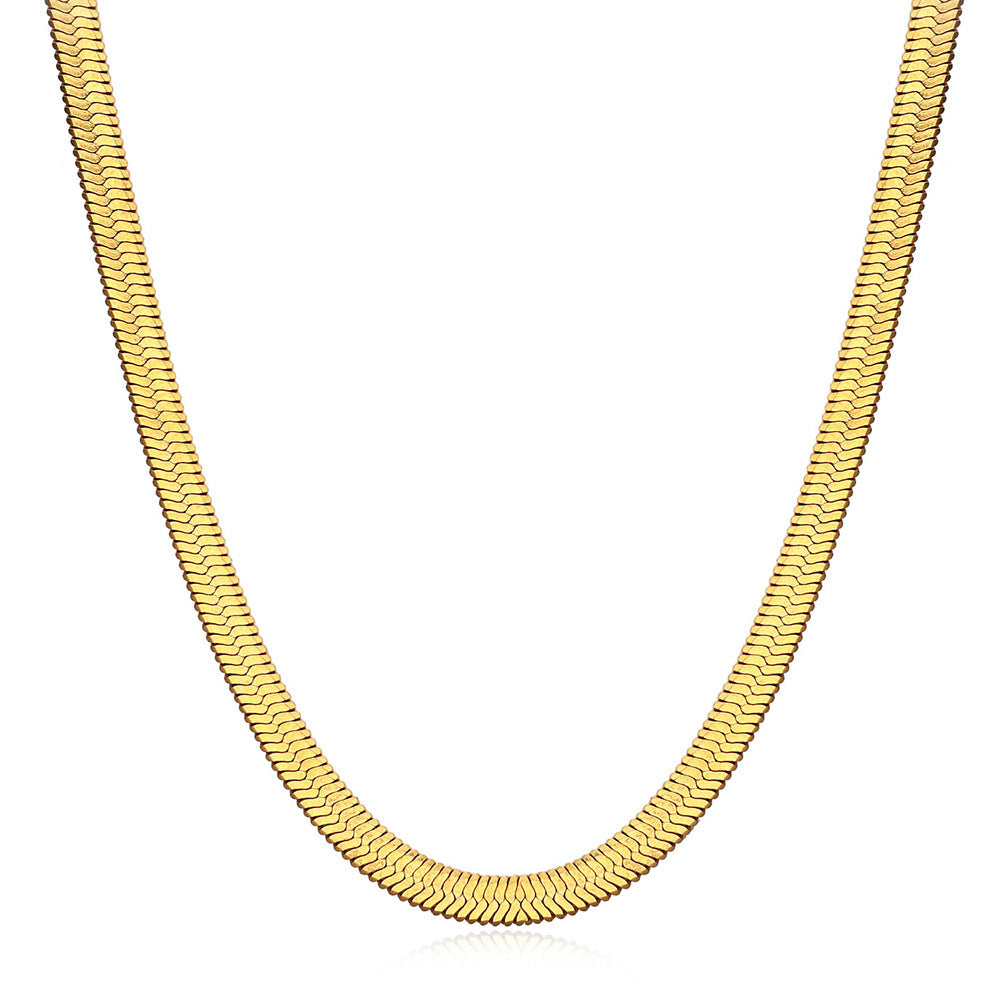 Snake bone chain necklace
