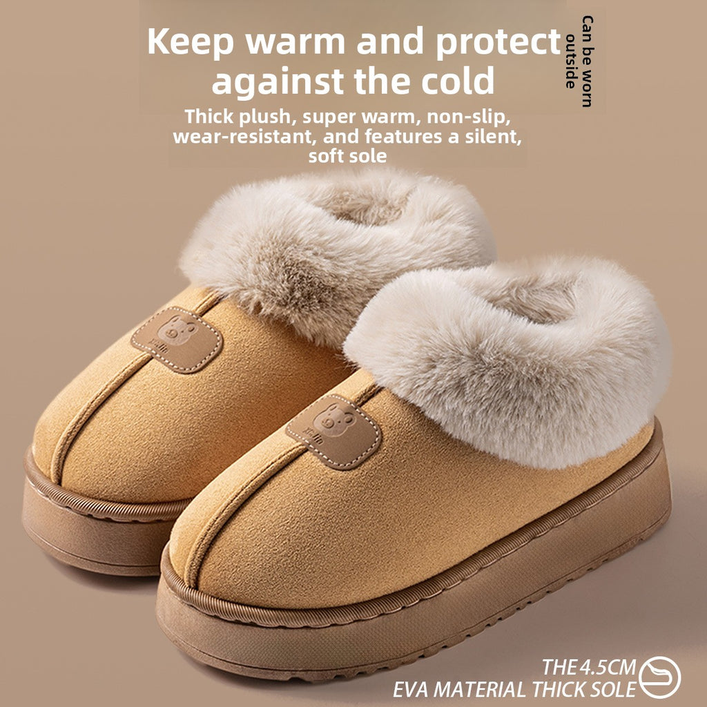 Cloud-like cotton slippers teemdrop